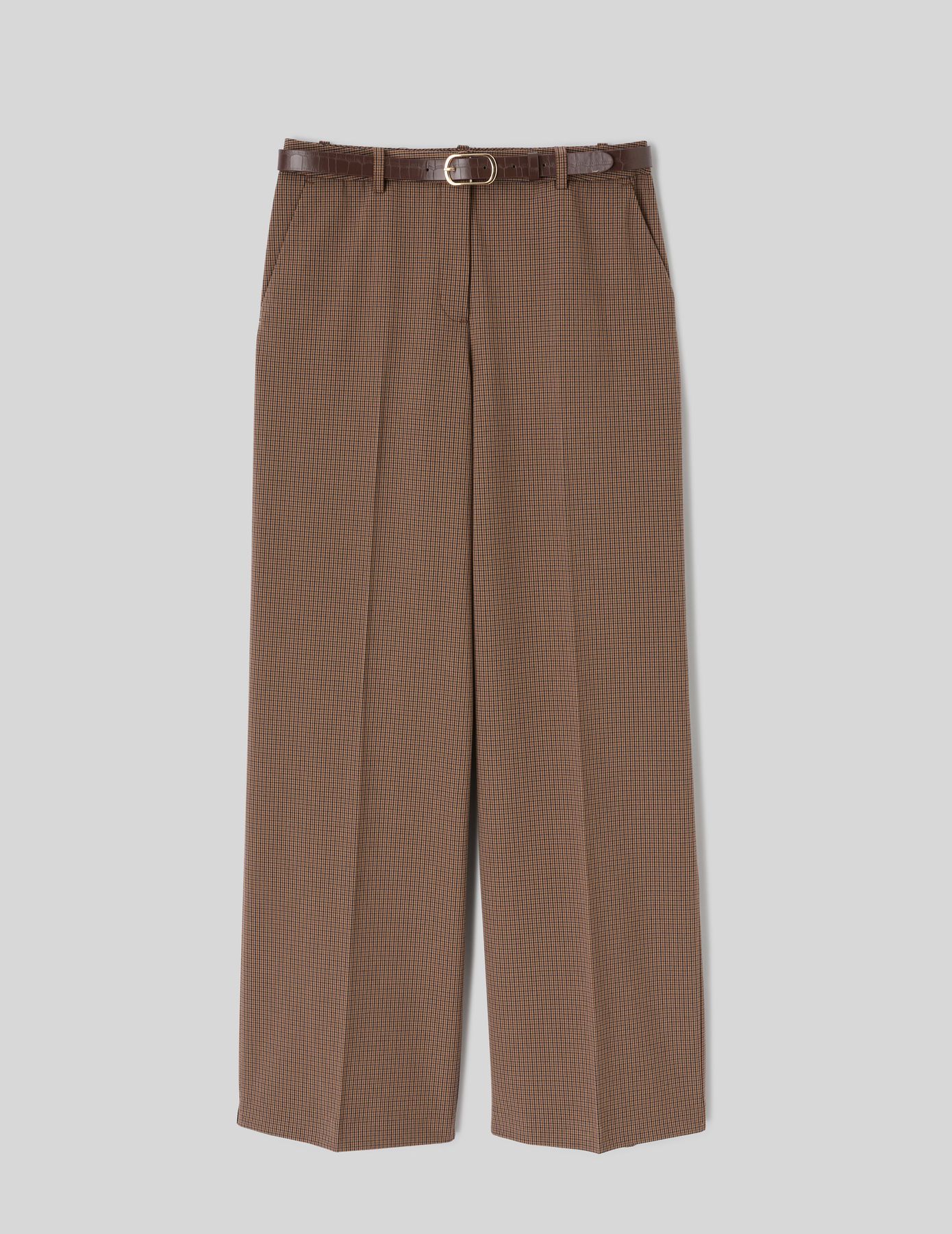 Pantalon large ceintur&eacute;