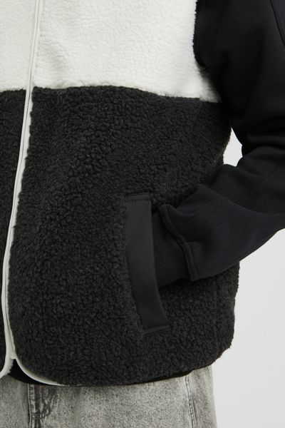 Veste sans manches sherpa colorblock