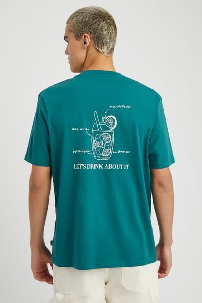 T-shirt imprim&eacute; devant dos