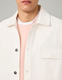 Veste boutonnée en twill