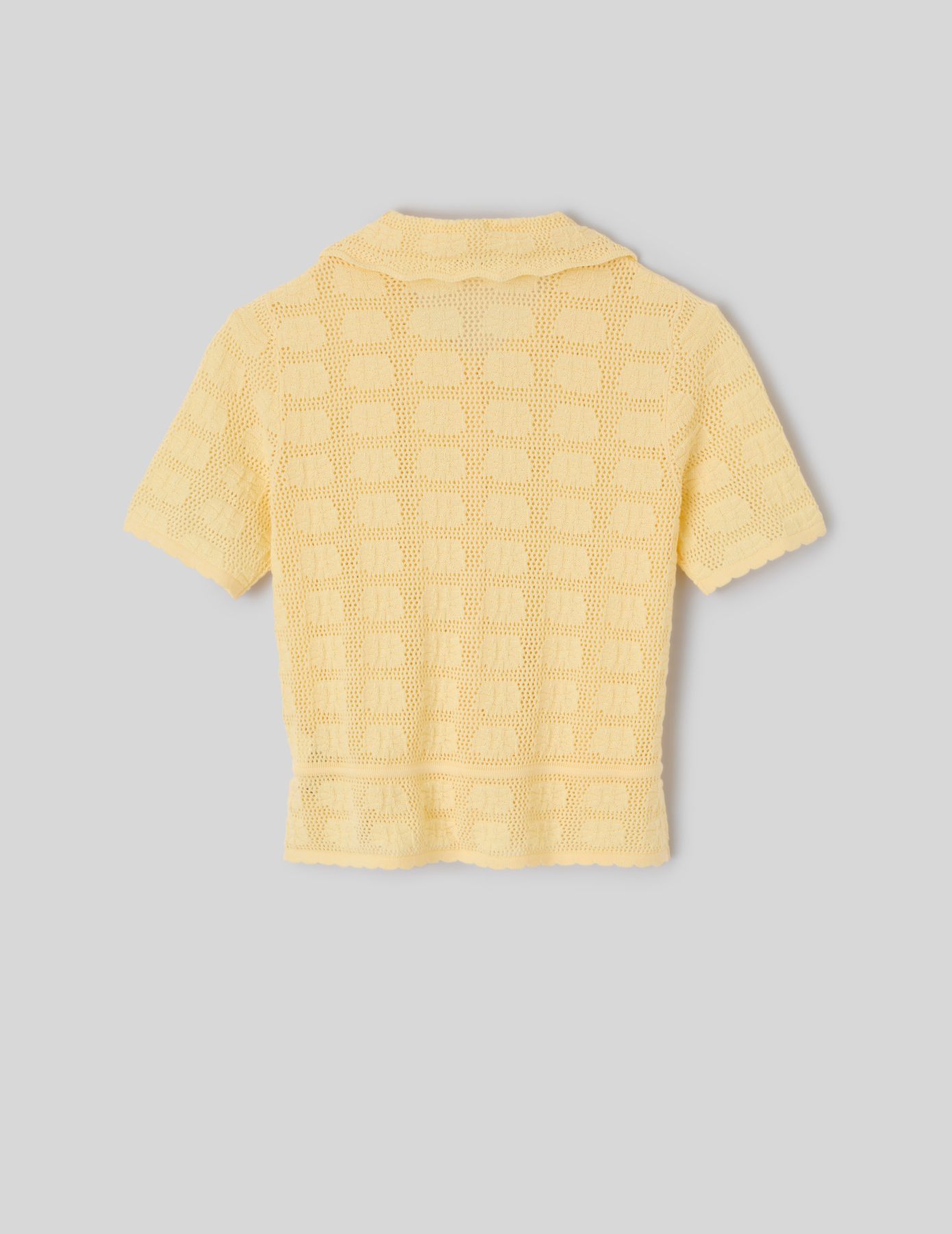 Gilet col polo en crochet