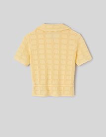 Gilet col polo en crochet