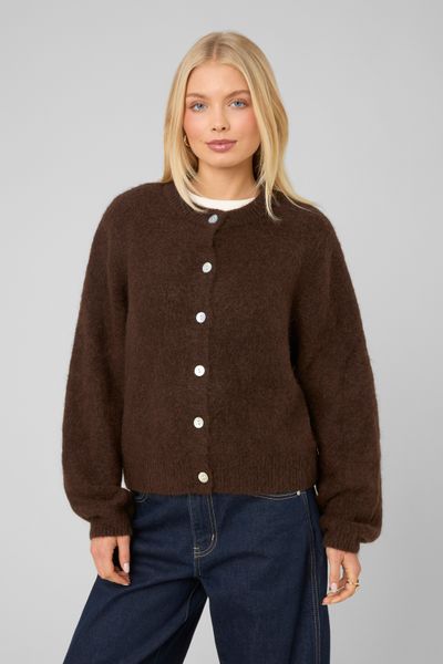 Gilet boutonn&eacute; col rond
