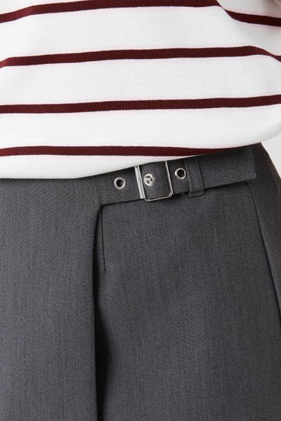 Jupe short portefeuille en polyester recyclé