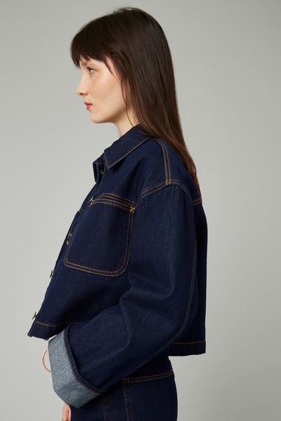 Veste en jean brut