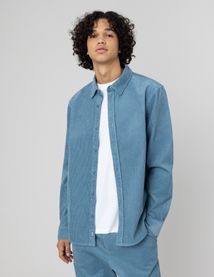 Chemise droite en velours