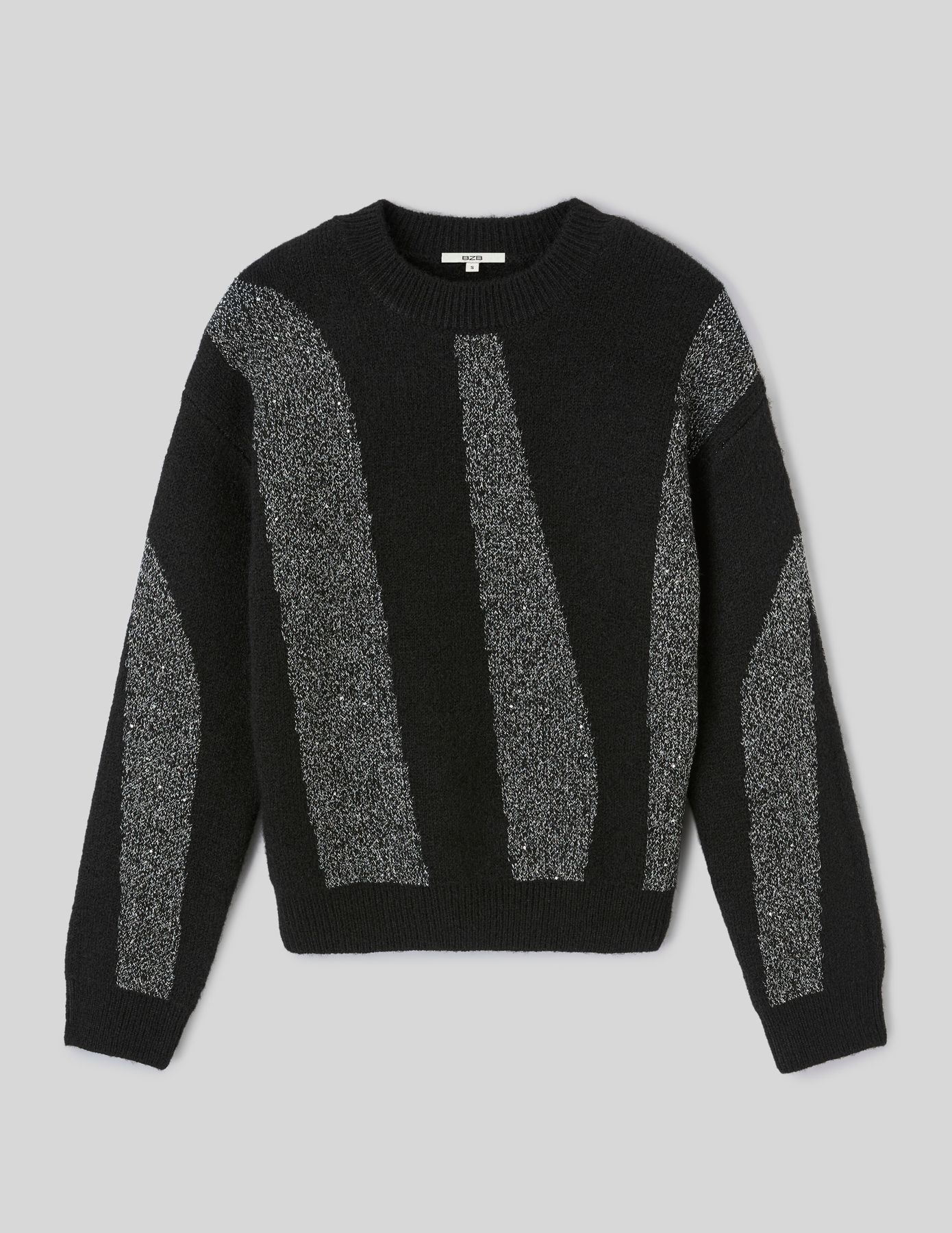 Pull col rond paillet&eacute;