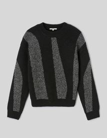 Pull col rond paillet&eacute;
