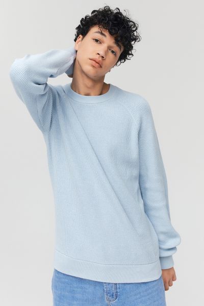 Pull col rond coton uni