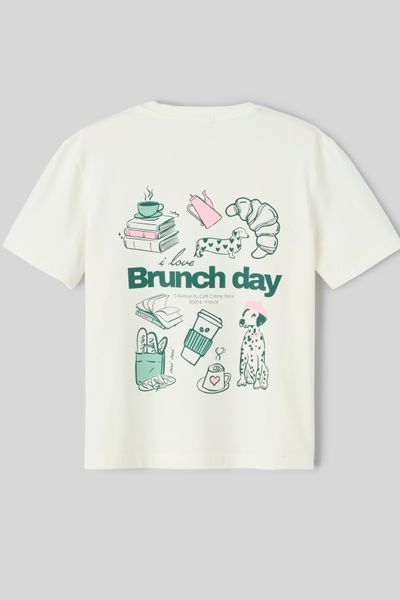 T-shirt imprim&eacute; manches courtes