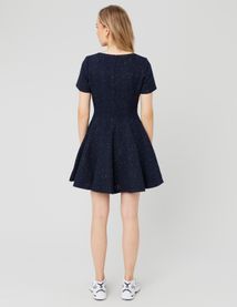 Robe patineuse en tweed