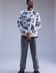 Jean relaxed gris