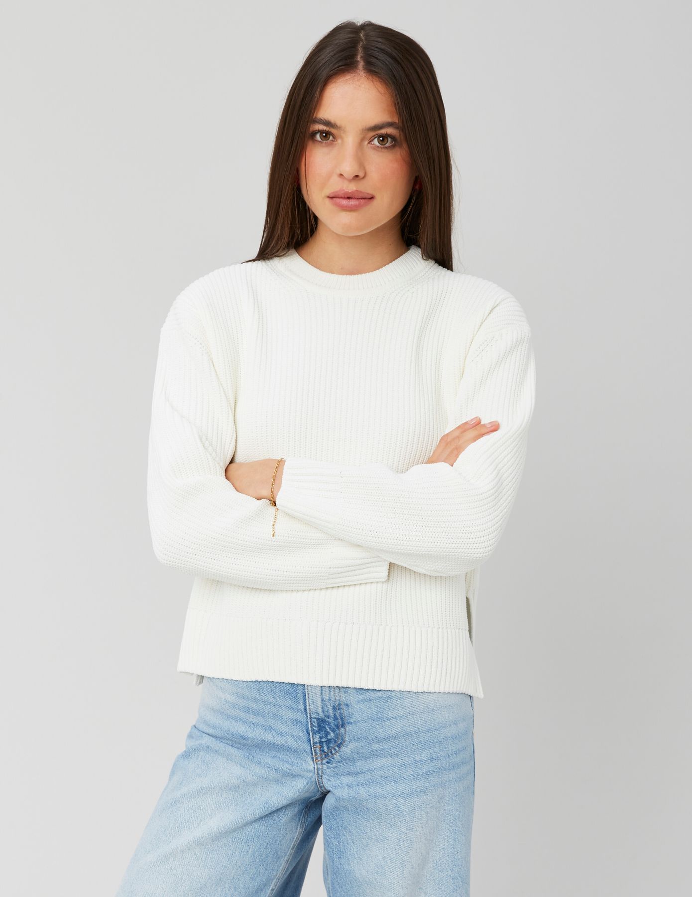 Pull col rond uni