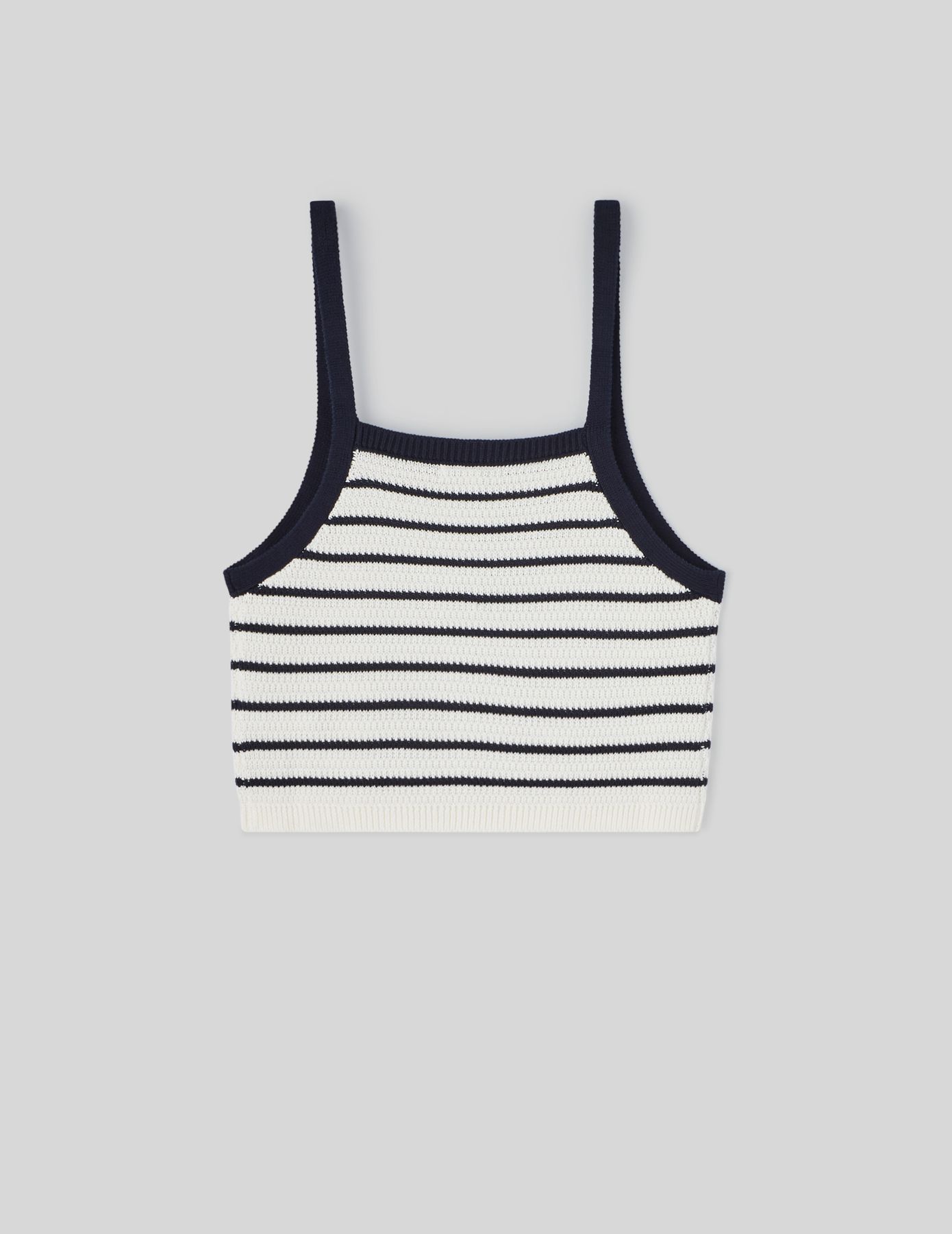 Débardeur tricot rayé