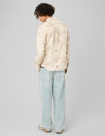 Chemise imprim&eacute;e en velours