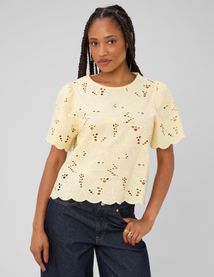 Blouse en broderie anglaise