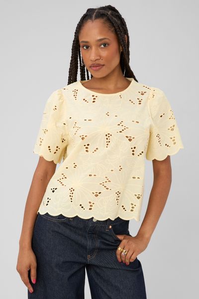 Blouse en broderie anglaise