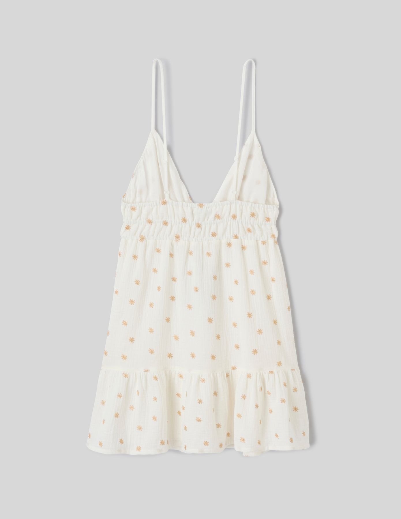 Robe courte &agrave; broderies