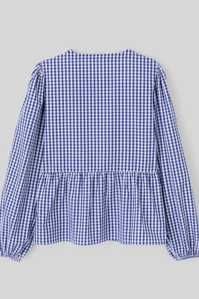 Blouse vichy à nouer
