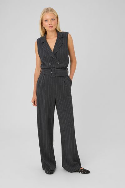 Combinaison tailleur ray&eacute;e