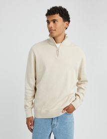 Pull col montant zippé