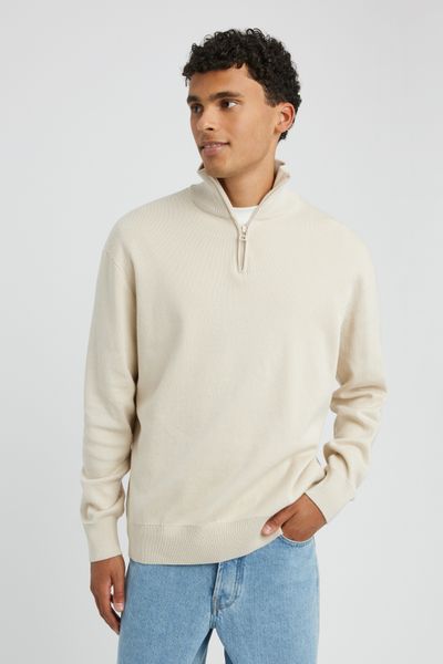 Pull col montant zippé