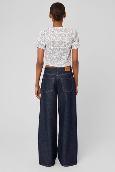 Top smock&eacute; &agrave; imprim&eacute;