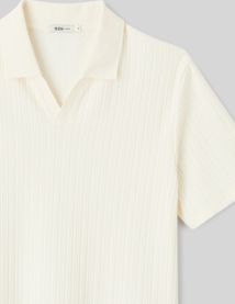 Polo matière fantaisie