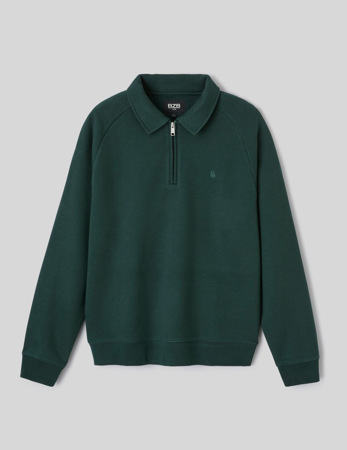 Sweat col polo zipp&eacute;