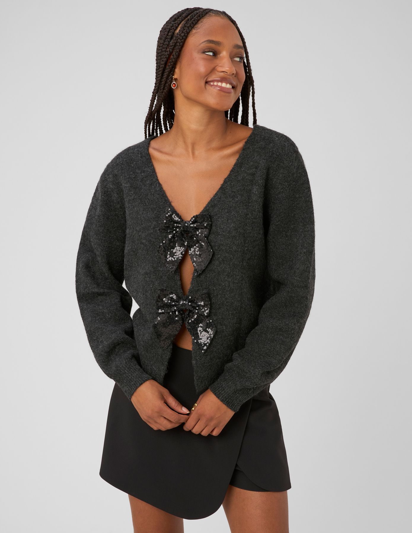 Gilet noeuds sequins