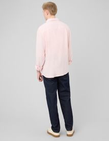 Chemise manches longues viscose lin