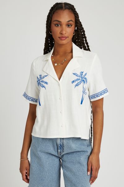 Chemise brodée