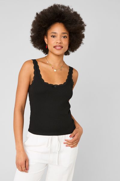 D&eacute;bardeur bords en dentelle avec n&oelig;ud