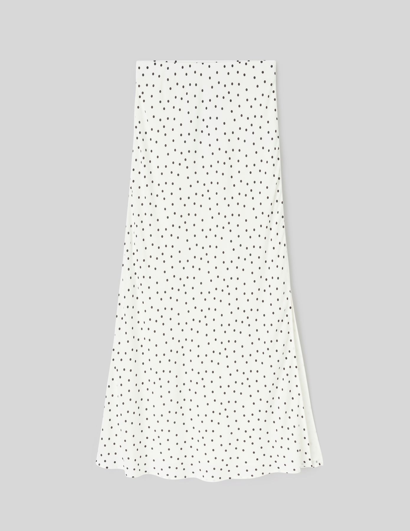 Jupe longue &agrave; pois