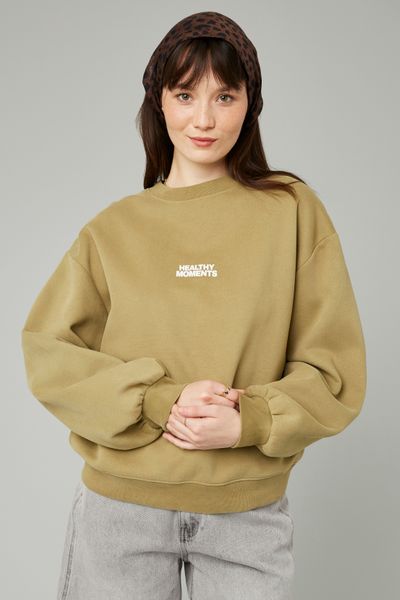 Sweat col rond imprimé