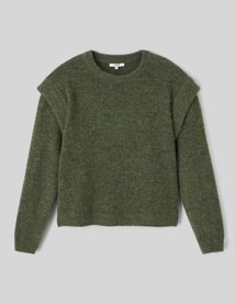 Pull col rond chiné