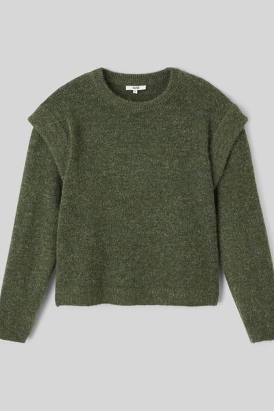 Pull col rond chiné