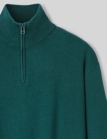 Pull col montant zippé