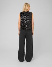 Top sans manches sequins