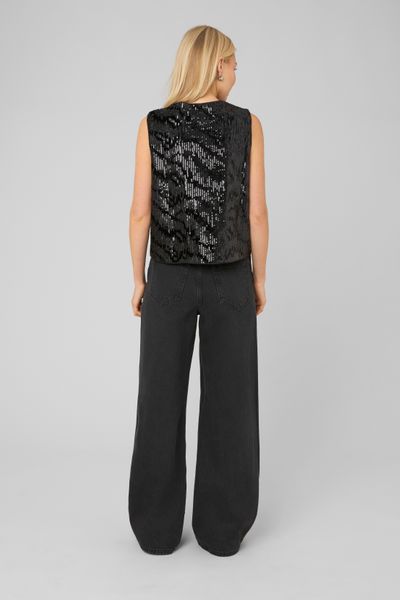 Top sans manches sequins