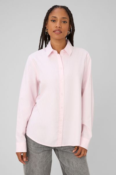 Chemise ray&eacute;e manches longues