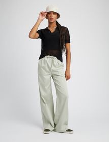 Pantalon fluide avec poches en lyocell