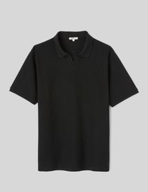 Polo maille c&ocirc;tel&eacute;e