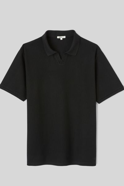 Polo maille c&ocirc;tel&eacute;e