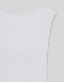 T-shirt dos nu pailleté