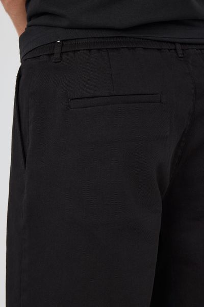 Bermuda à pinces taille élastiquée