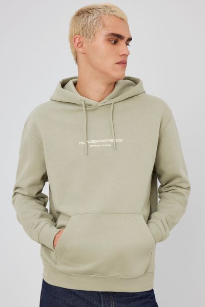 Sweat à capuche message brodé