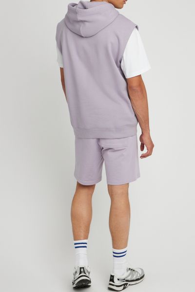 Sweat sans manches &agrave; capuche