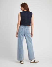 Gilet sans manches en tweed