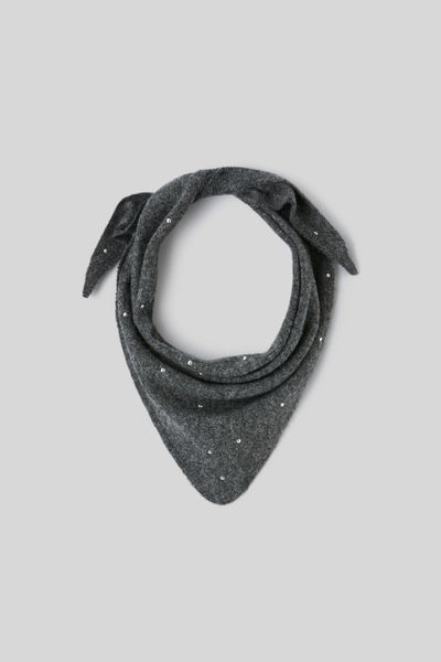 Foulard triangle &agrave; strass